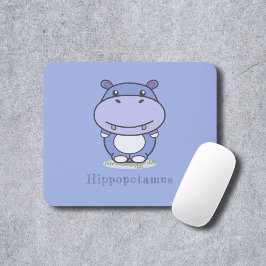 Cute Hippo Mouse Pad Musmatta