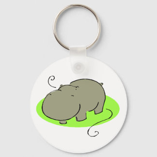 Cute Hippo-nyckelkedja Nyckelring