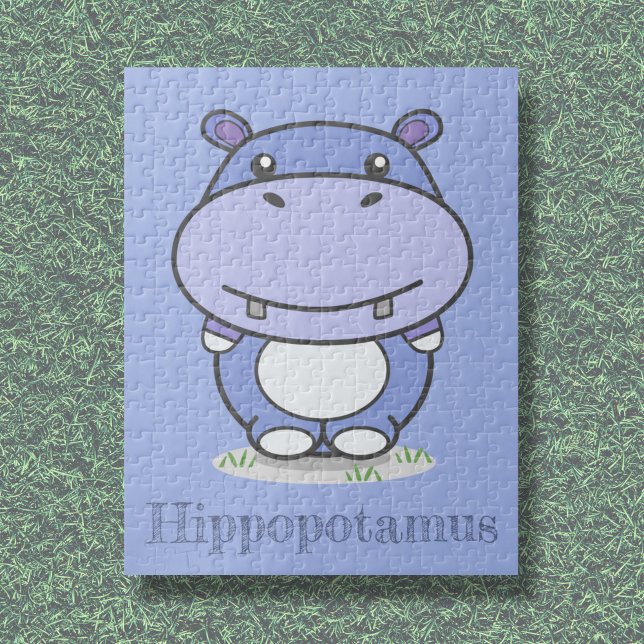 Cute Hippo Puzzle Pussel (Cute Hippo Puzzle)