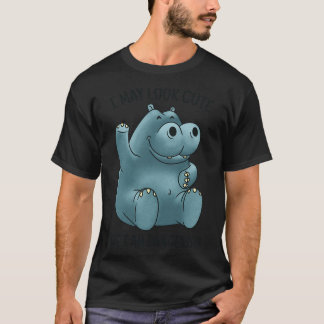 CUTE HIPPO QUOTE T SHIRT