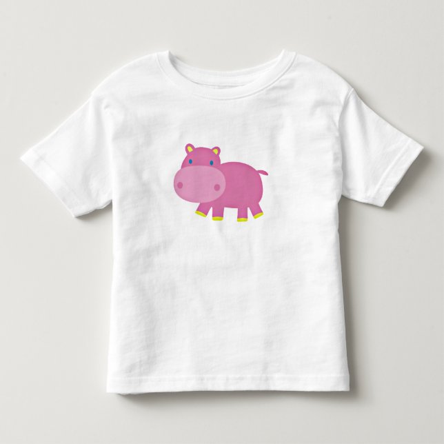 Cute Hippo T-shirt (Framsida)