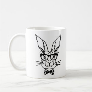 Cute Hipster-Påskhare Kaffemugg