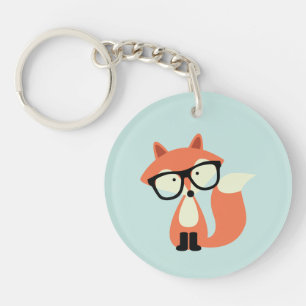 Cute Hipster Red Fox