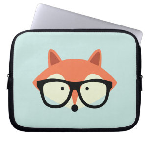 Cute Hipster Red Fox Laptop Fodral