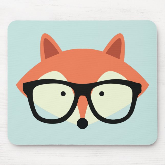 Cute Hipster Red Fox Musmatta (Framsidan)