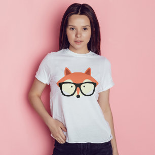 Cute Hipster Red Fox T Shirt