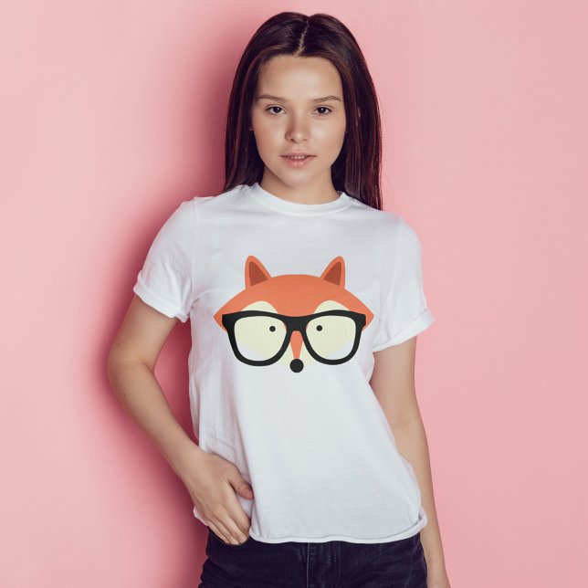 Cute Hipster Red Fox T Shirt (Skapare uppladdad)