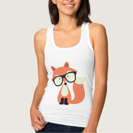 Cute Hipster Red Fox Tröja