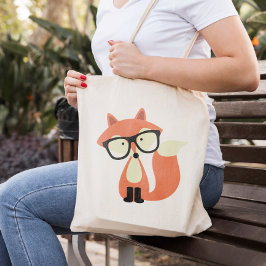 Cute Hipster Red Fox Tygkasse