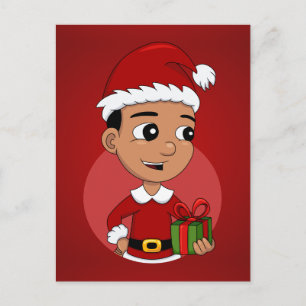 Cute Hispanic-tecknaden Helg Vykort