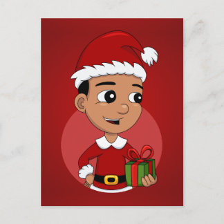 Cute Hispanic-tecknaden Helg Vykort