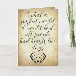 Cute Hjärtar som Hundar Perfekt World Kort
