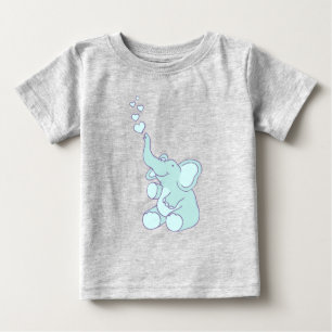Cute hjärtbubblor elefantblått tröja