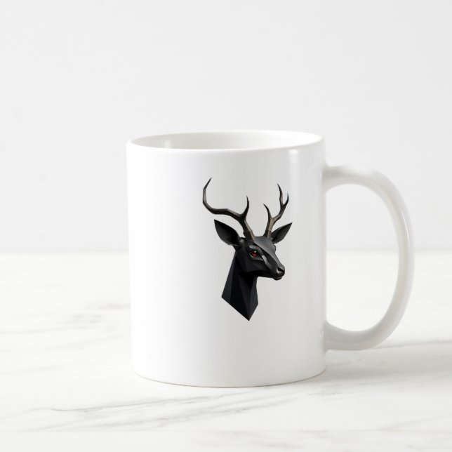 Cute Hjort Hear 3d - Animals World Sticker Kaffemugg (Höger)