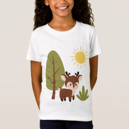 Cute hjort i skogen t shirt