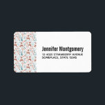 Cute Hjort i Whimsical Forest Mönster Adressetikett<br><div class="desc">Adressetiketter med en god jul mönster. Tur vinter-hjorten med småskalig klöver runt en skog av träd och gräs.</div>