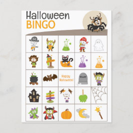Cute Hjort in Spider outfit Halloween BINGO Board!