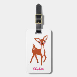 Cute Hjort-julbarn Bagagebricka