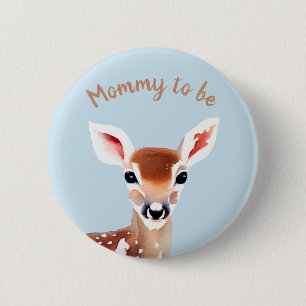 Cute Hjort-Mamma som ska vara Button Knapp