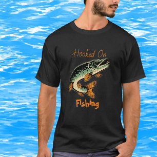 Cute Hoated on Fishing T-Shirt för manar