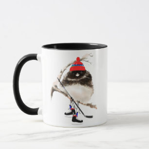 Cute Hockey Chick, Sport Bird Mugg