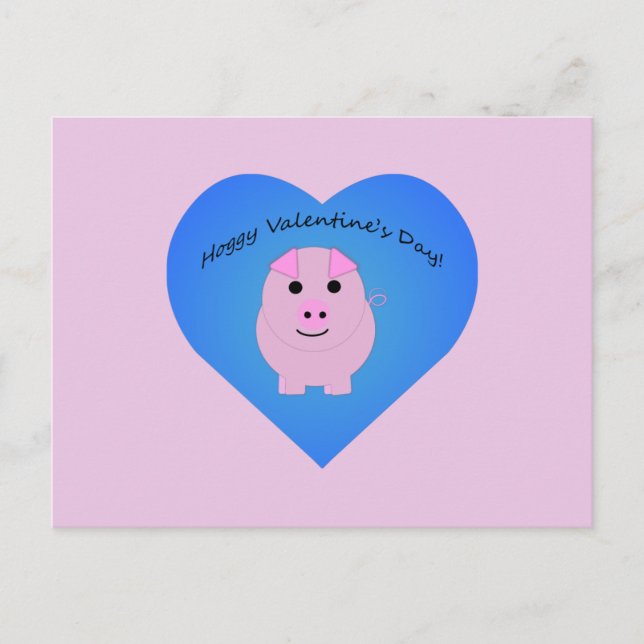 Cute Hoggy Valentindagen Vykort (Framsida)