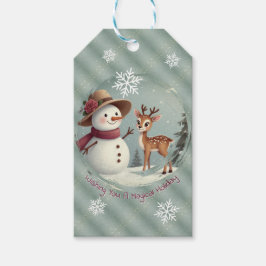 Cute Holiday Designed Hang-style Presentetikett