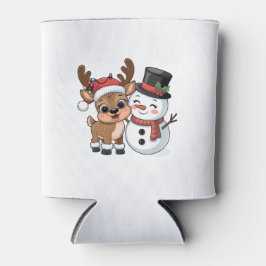 Cute Holiday Reindeer & Snowman