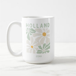 Cute Holland Blommigt Kaffemugg