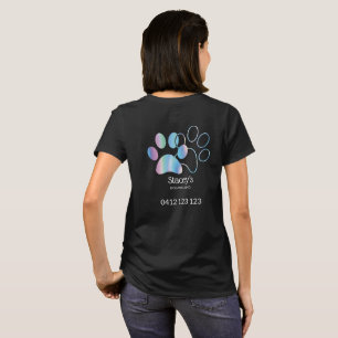 Cute HoloGraph Dog Walker Groomer T Shirt