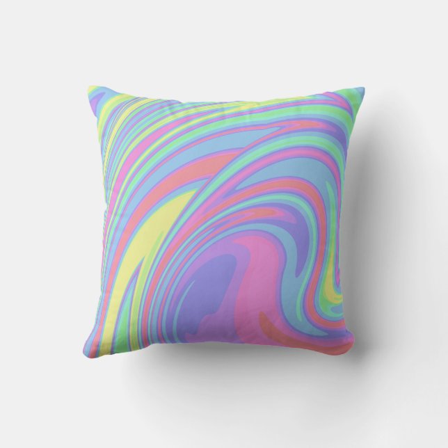 Cute HoloGraph Marble Art Kudde (Baksida)