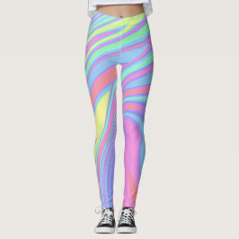 Cute HoloGraph Marble Art Leggings