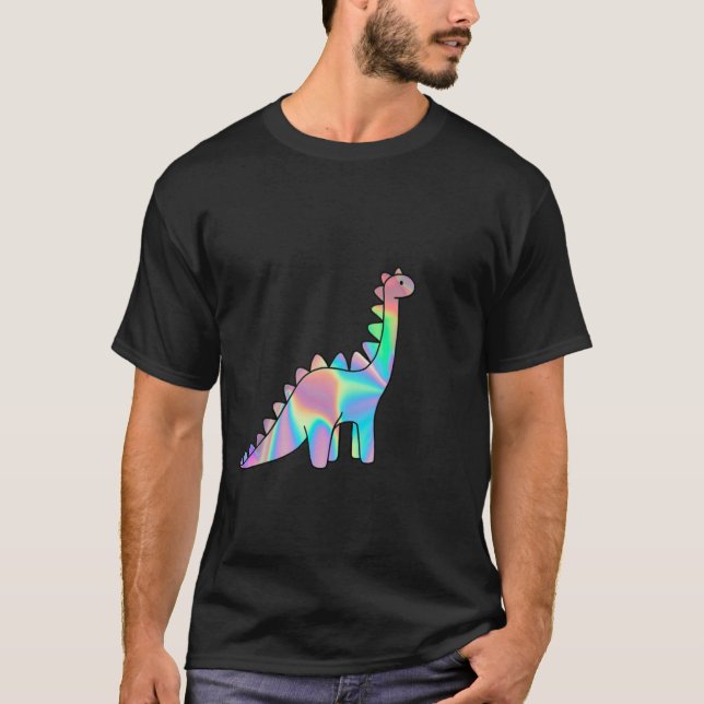 Cute HoloGraps dinosaur T Shirt (Framsida)