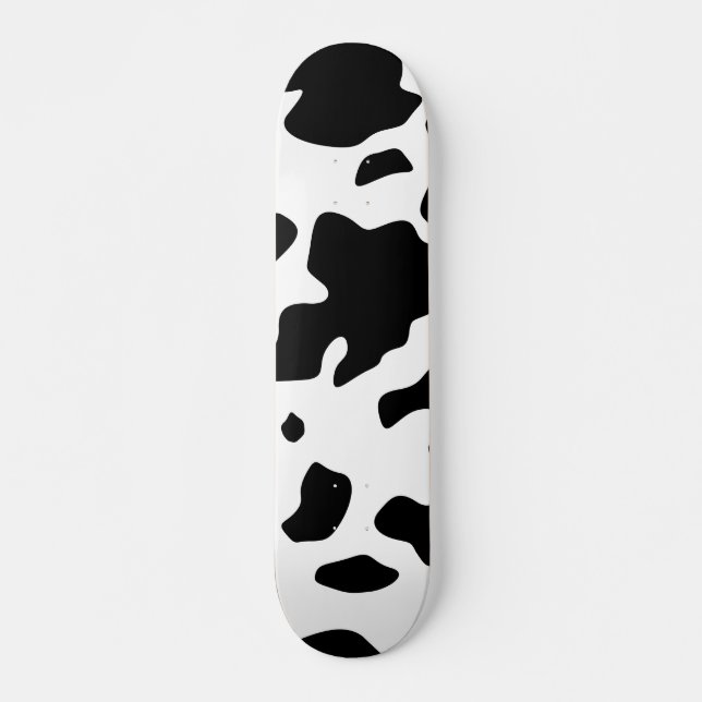 Cute Holstein Friesian Cow Animal Print Mönster Mini Skateboard Bräda 18,5 Cm (Framsida)