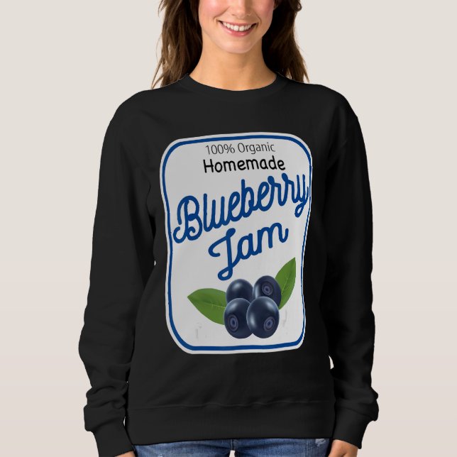 Cute Homemade Blueberry Jam Easy Lazy Halloween Co T Shirt (Framsida)