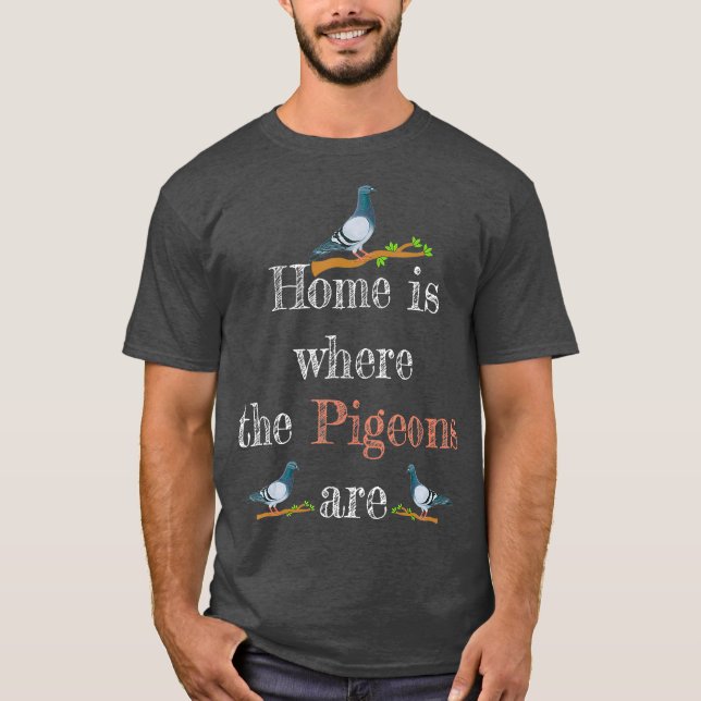 Cute Homing Pigeon Shirt Pigeon Tävla Tshirt T Shirt (Framsida)