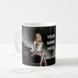 Cute, honastronaut. Lycklig Kaffemugg