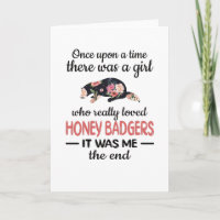 Cute Honey badger Girl Gifts Honey badger Älskare
