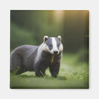 Cute Honey badger Wildlife Dont Care Meles Meles Magnet