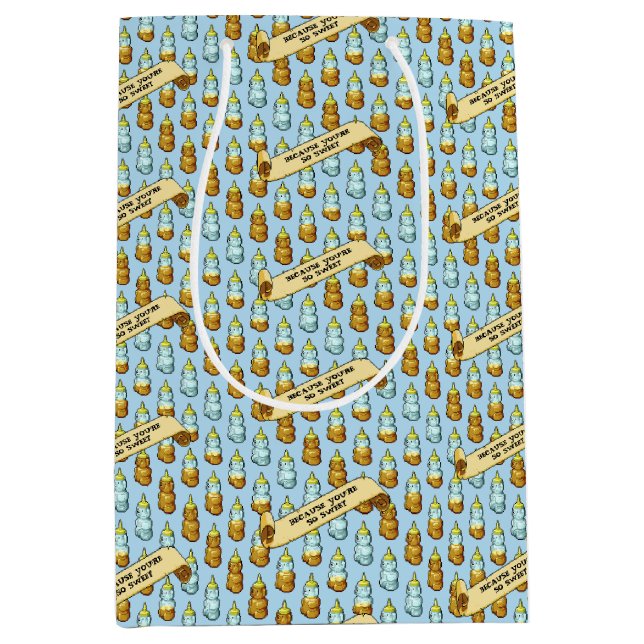 Cute Honey Bear Because You're So Sweet 80s Retro (Framsidan)