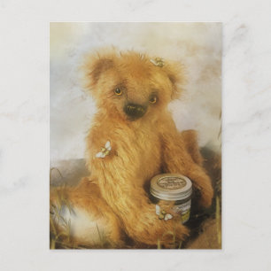 Cute honey Bear Teddy-vykort Vykort