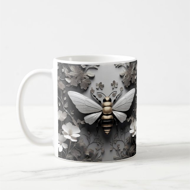 Cute honey Bee Älskare Kaffemugg (Vänster)