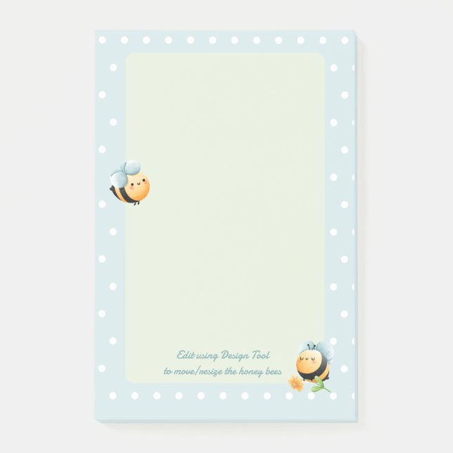 Cute honey Bee Kids Post-it Block (Framsida)