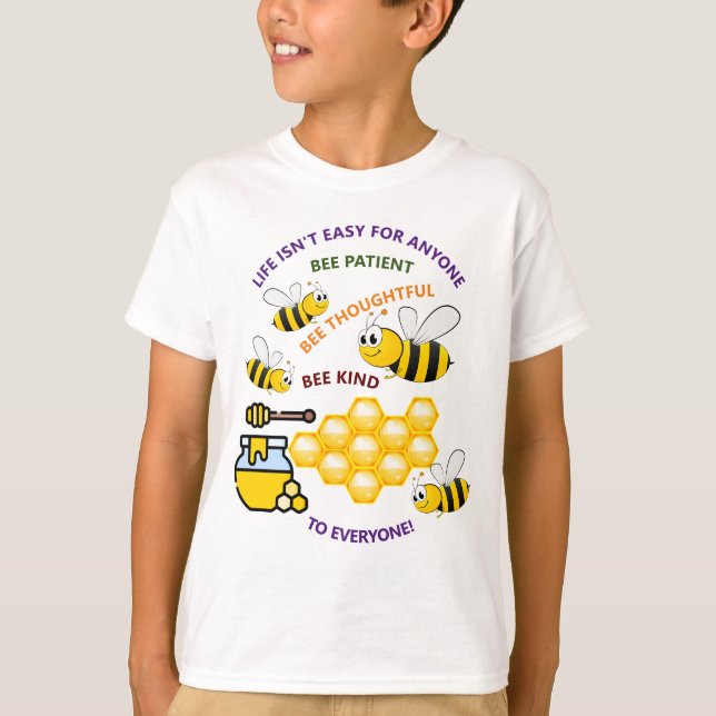 Cute Honeybees Care and Concern-Shirt T Shirt (Framsida)