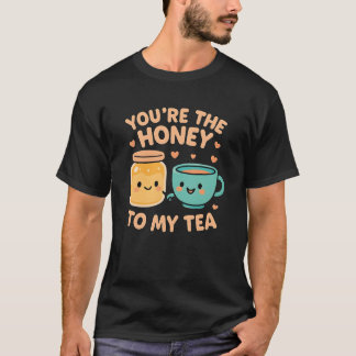 Cute Honung och Tea Kärlek T Shirt