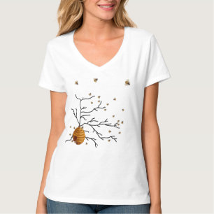 Cute Honungsbin, bikupor, Anpassningsbar Tee