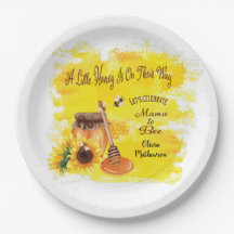 Cute Honungsbin Rustic Greenery Baby Shower