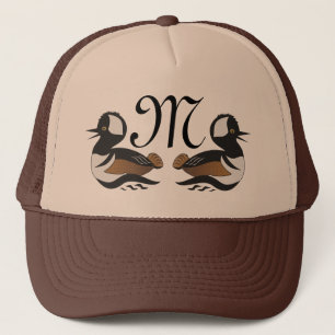 Cute Hooded Merganser Anka Swimming Keps