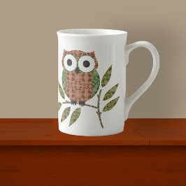 Cute Hoot Uggla Espresso Mugg Benporslin Mugg