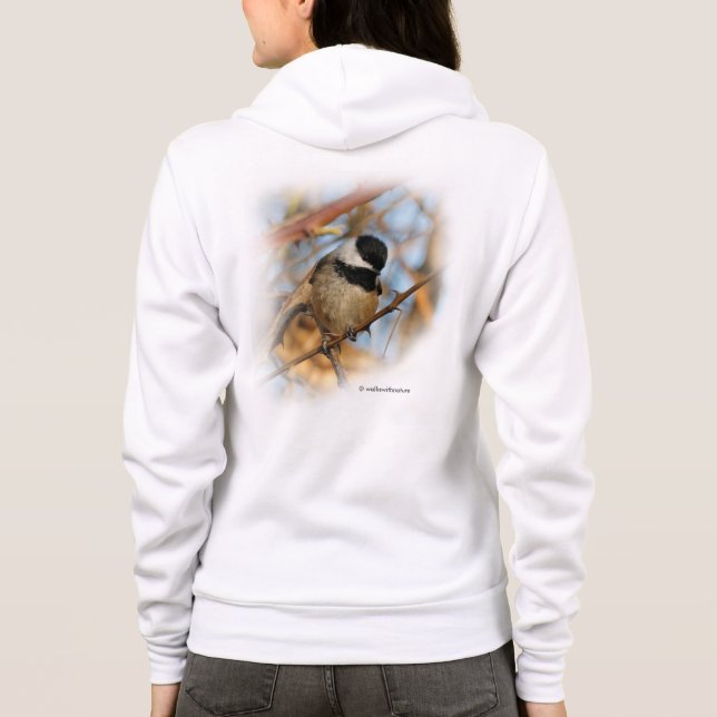 Cute Hopnice Black-Caps Chickadee Songbird T-shirt (Baksida)